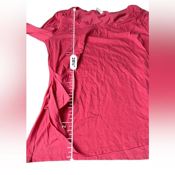 Fabletics Layla Twist Long Sleeve Tee Shirt in Horizon Pink Size L - Picture 9 of 9